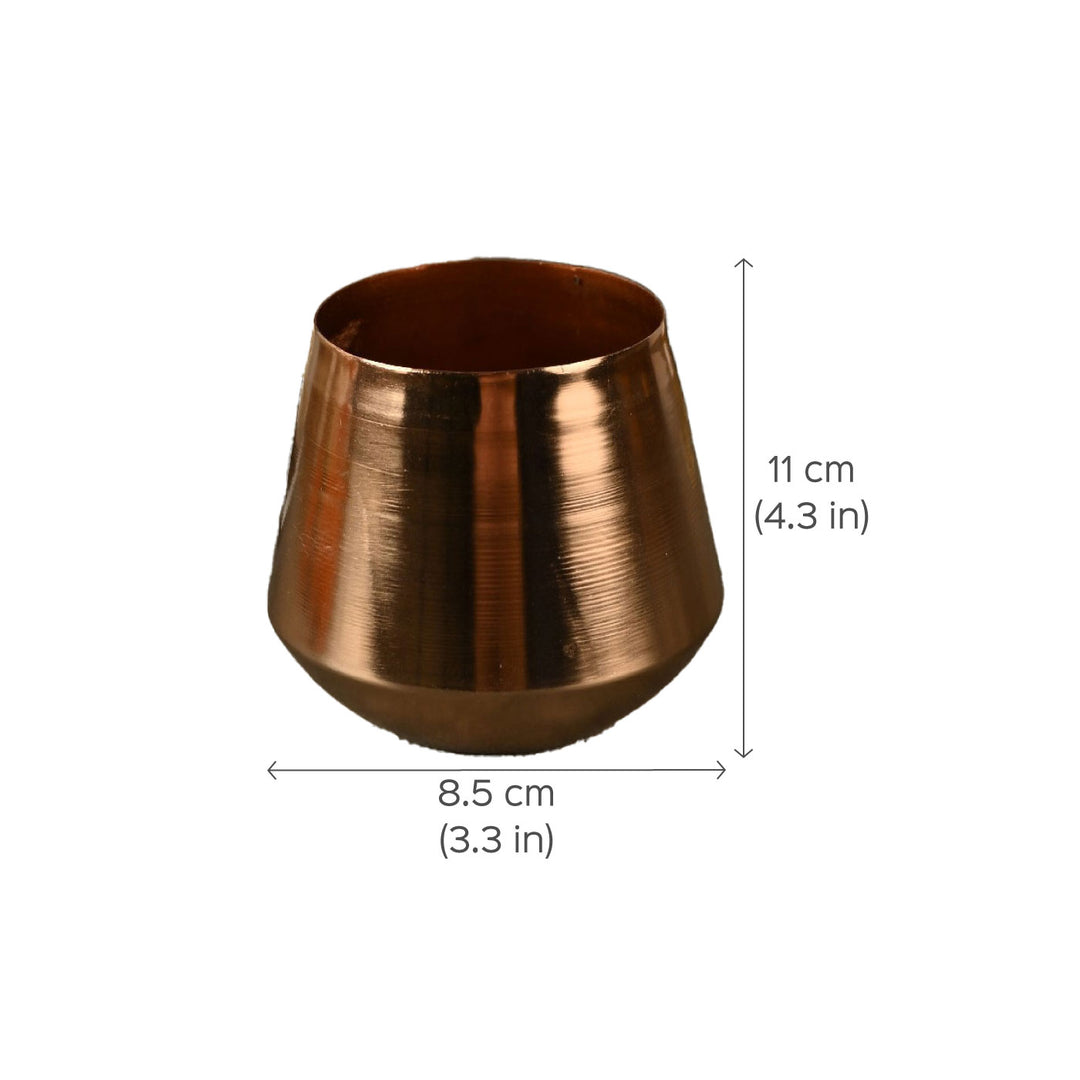 Handcrafted Aluminium Babylon Copper Planter