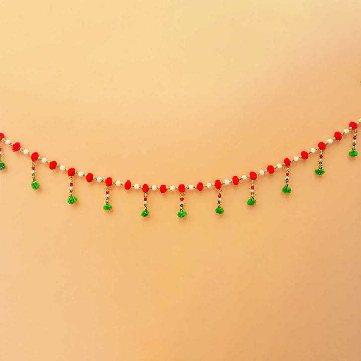 Handmade Decorative Red & Green Toran