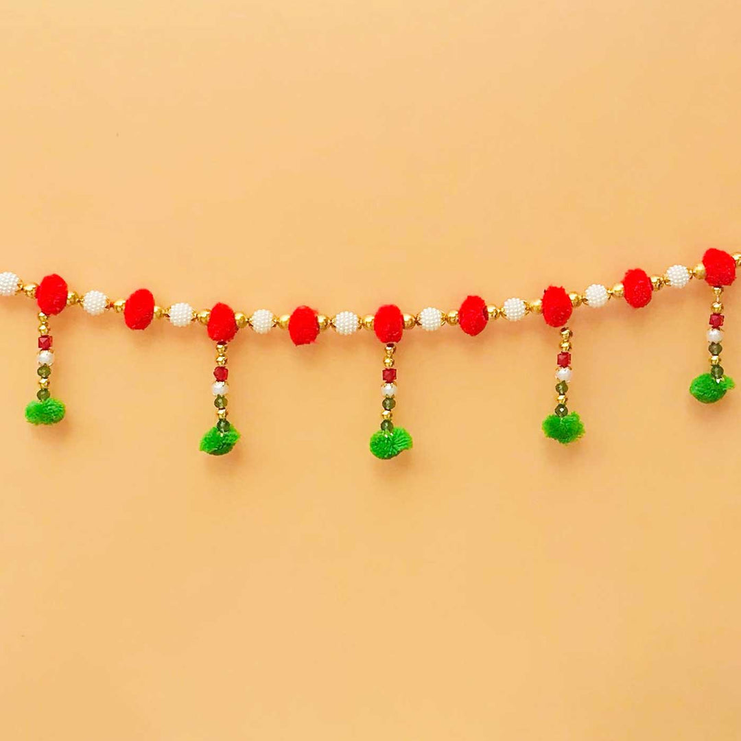 Handmade Decorative Red & Green Toran