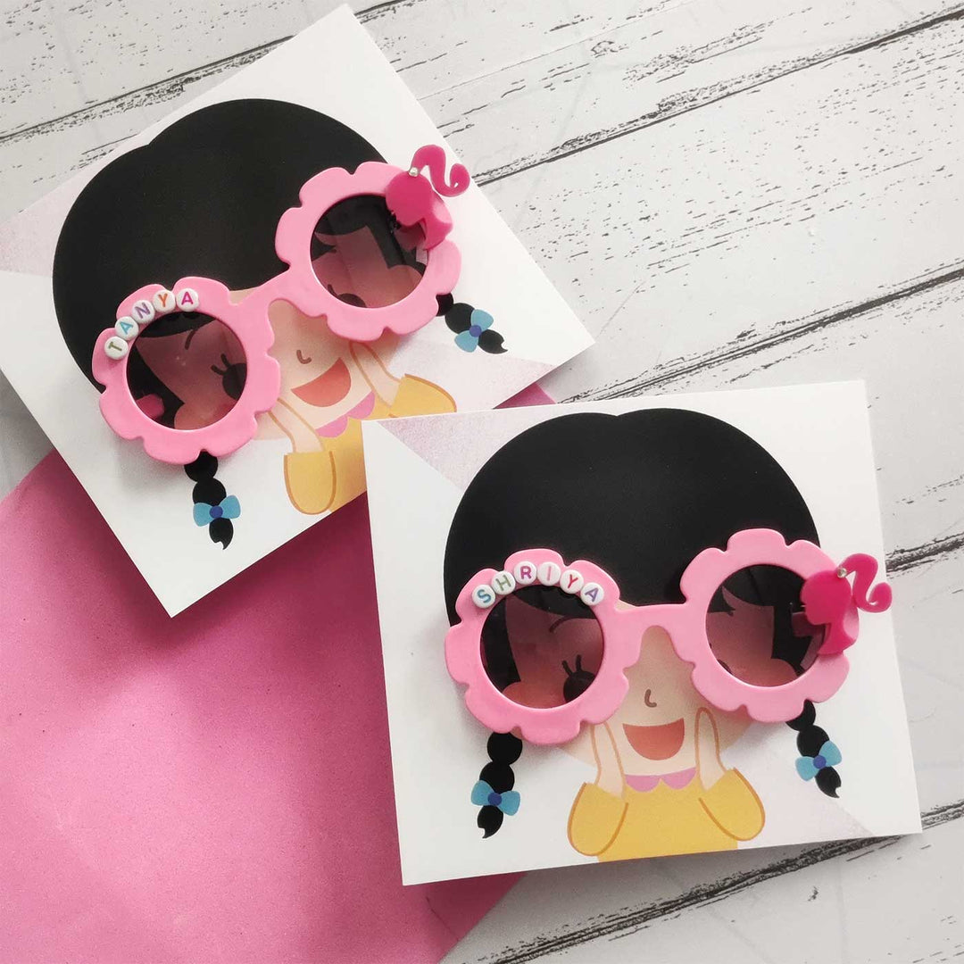 Personalized Handmade Barbie Theme Name Sunglass