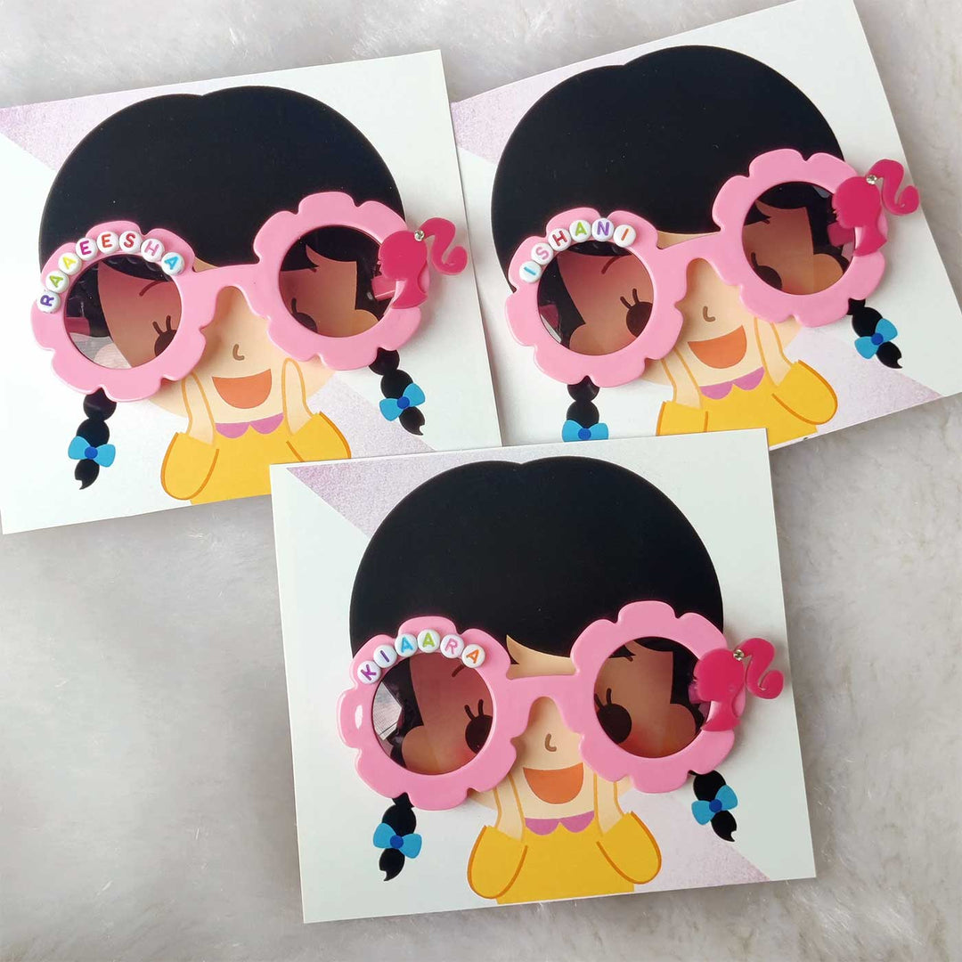 Personalized Handmade Barbie Theme Name Sunglass