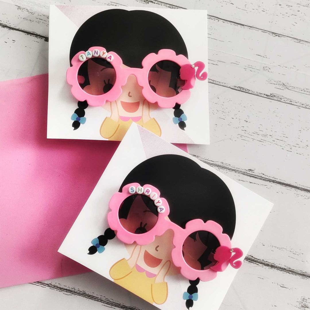 Personalized Handmade Barbie Theme Name Sunglass