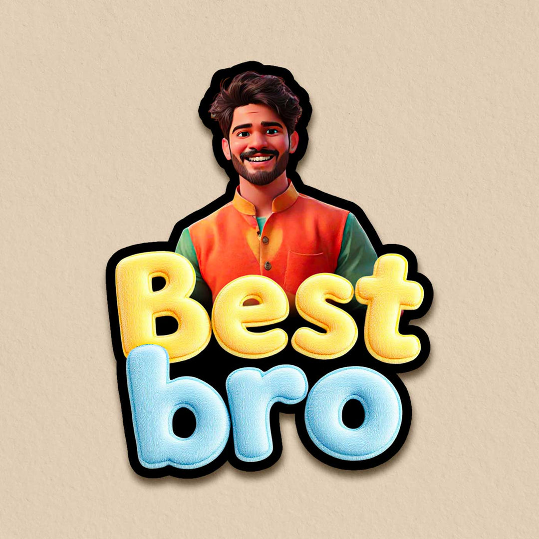 Photo Personalized "Best Bro" Acrylic Fridge Magnet