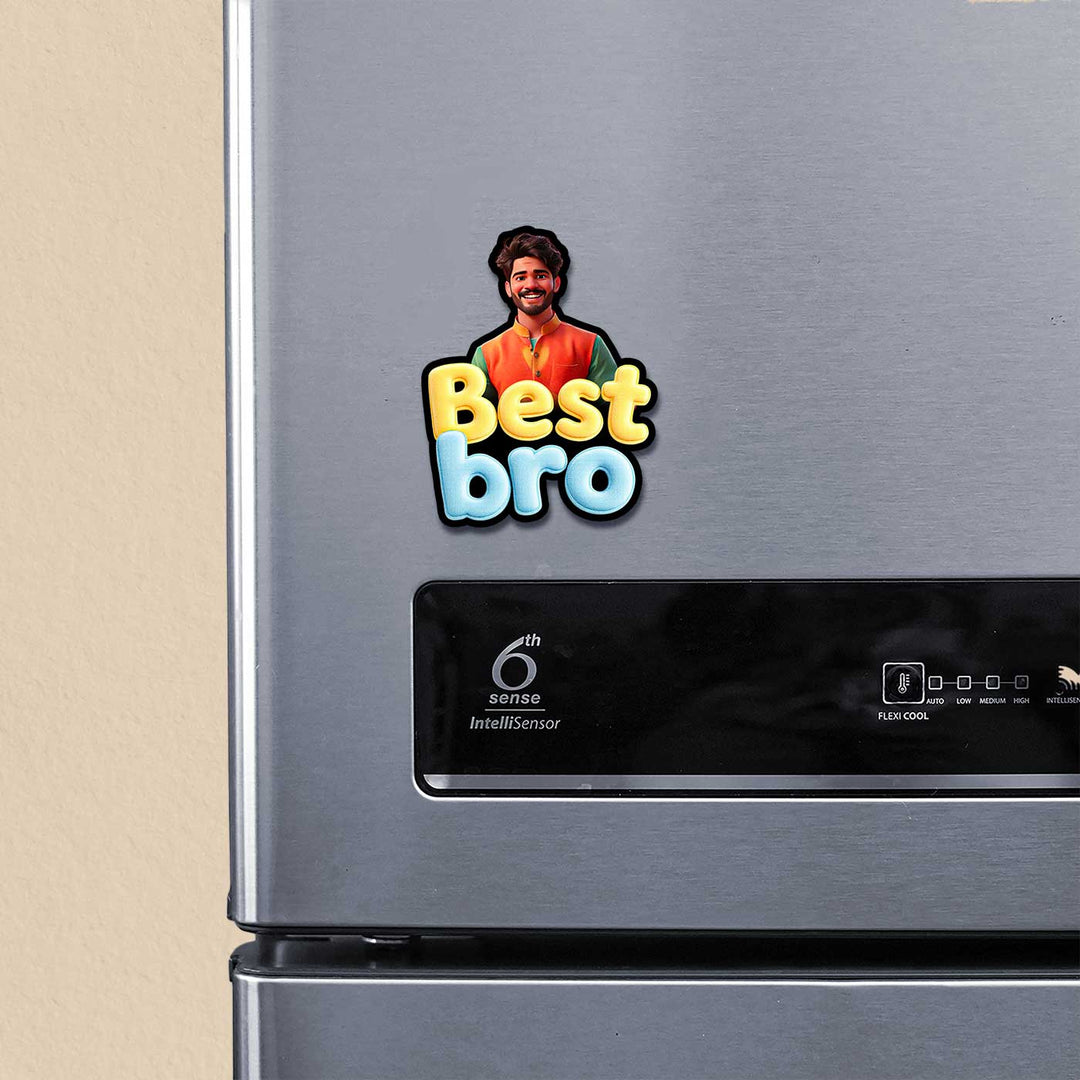 Photo Personalized "Best Bro" Acrylic Fridge Magnet