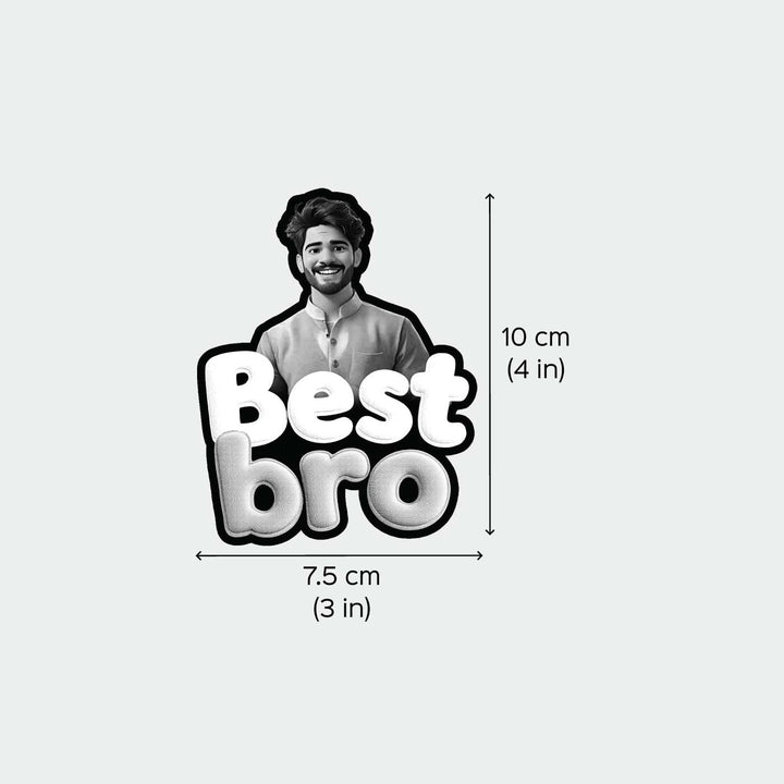 Photo Personalized "Best Bro" Acrylic Fridge Magnet