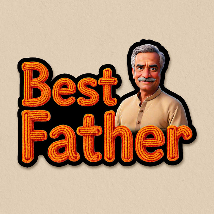 Photo Personalized "Best Father" Acrylic Fridge Magnet