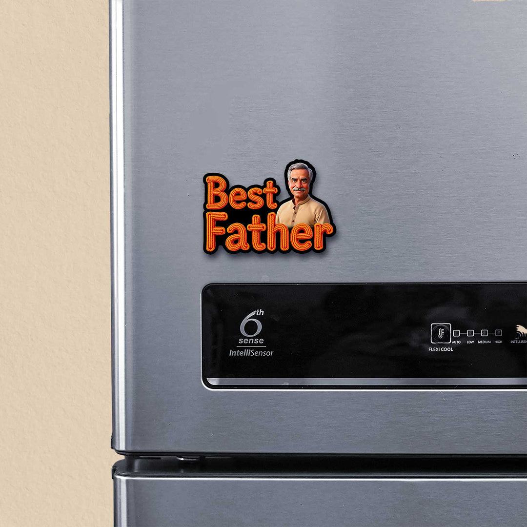 Photo Personalized "Best Father" Acrylic Fridge Magnet