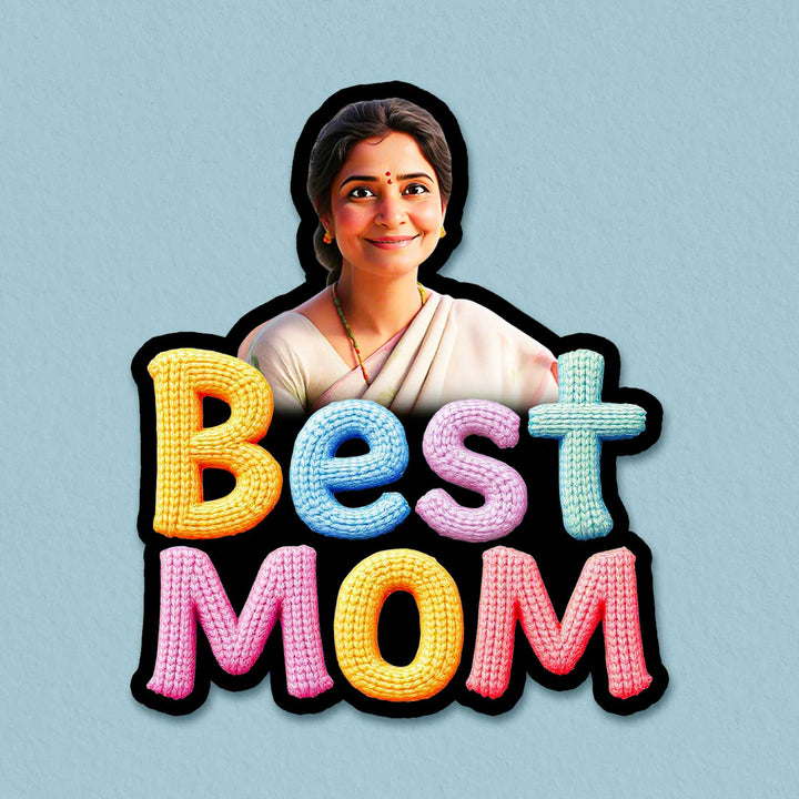 Photo Personalized "Best Mom" Acrylic Fridge Magnet