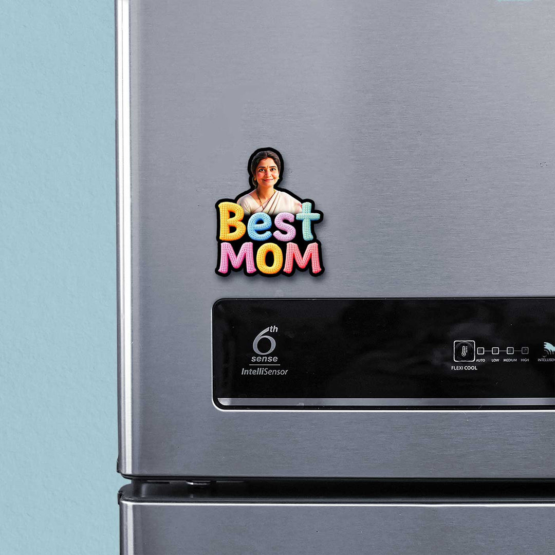 Photo Personalized "Best Mom" Acrylic Fridge Magnet