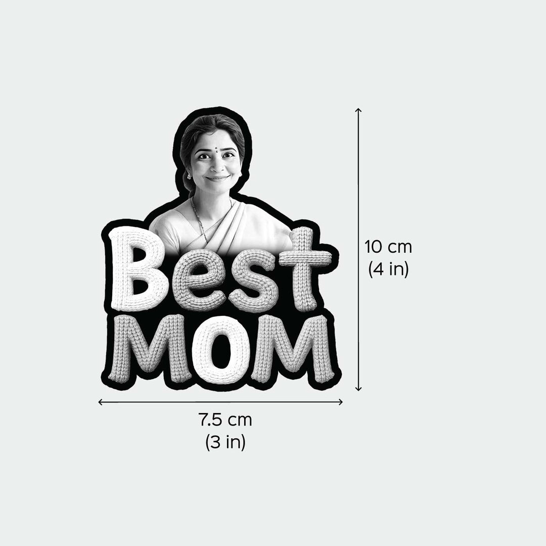 Photo Personalized "Best Mom" Acrylic Fridge Magnet