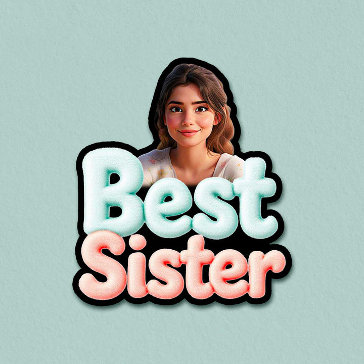 Photo Personalized "Best Sister" Acrylic Fridge Magnet