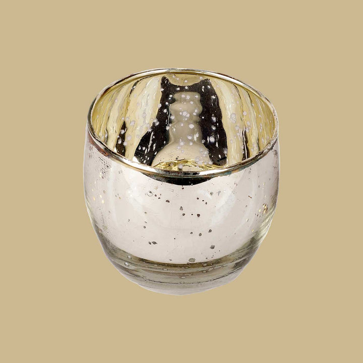 Handmade Silver Votive Glass Tealight Holder | Set of 4