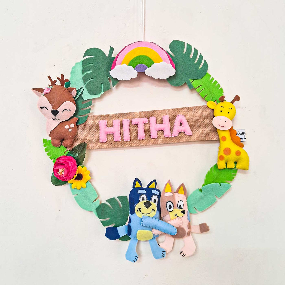 Personalized Bingo Themed Felt Kids Name Plate