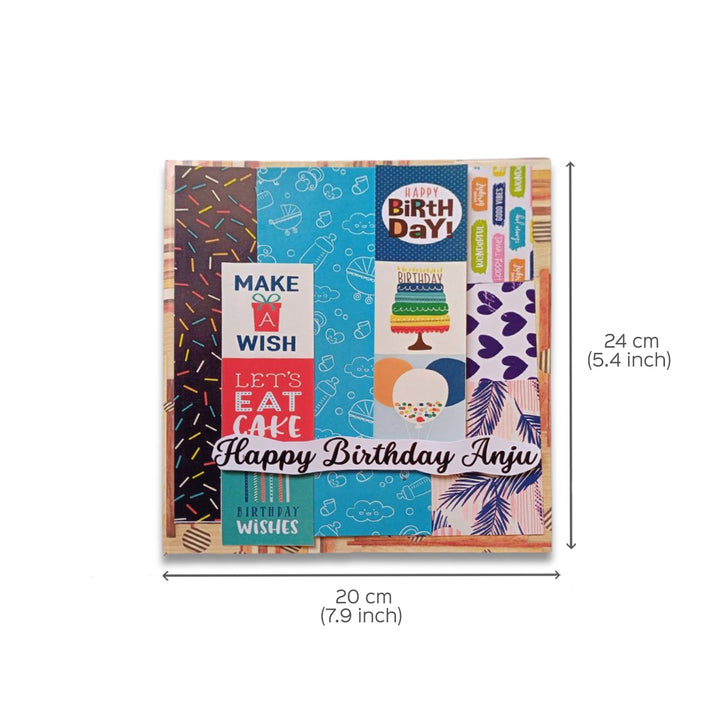 Handcrafted Birthday Scrapbook Personalized With Your Photos & Messages