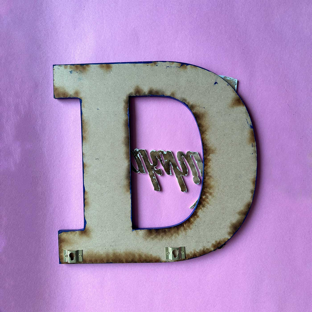 Personalized Hand-painted Elsa and Anna Adventure MDF Wood Monogram With 3D Letters