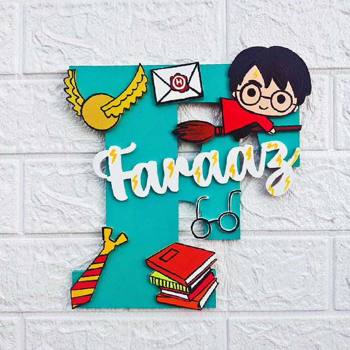 Personalized Hand-painted Harry Potter Magic MDF Wood Monogram With 3D Letters