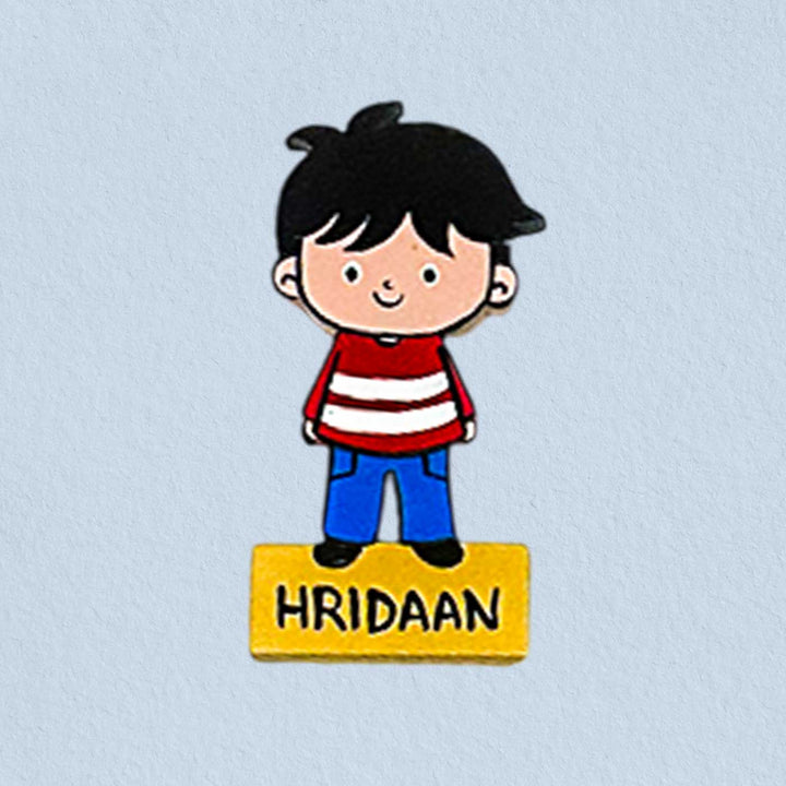 Personalized Hand-Painted Kiddo Theme Mdf Wood Fridge Magnet