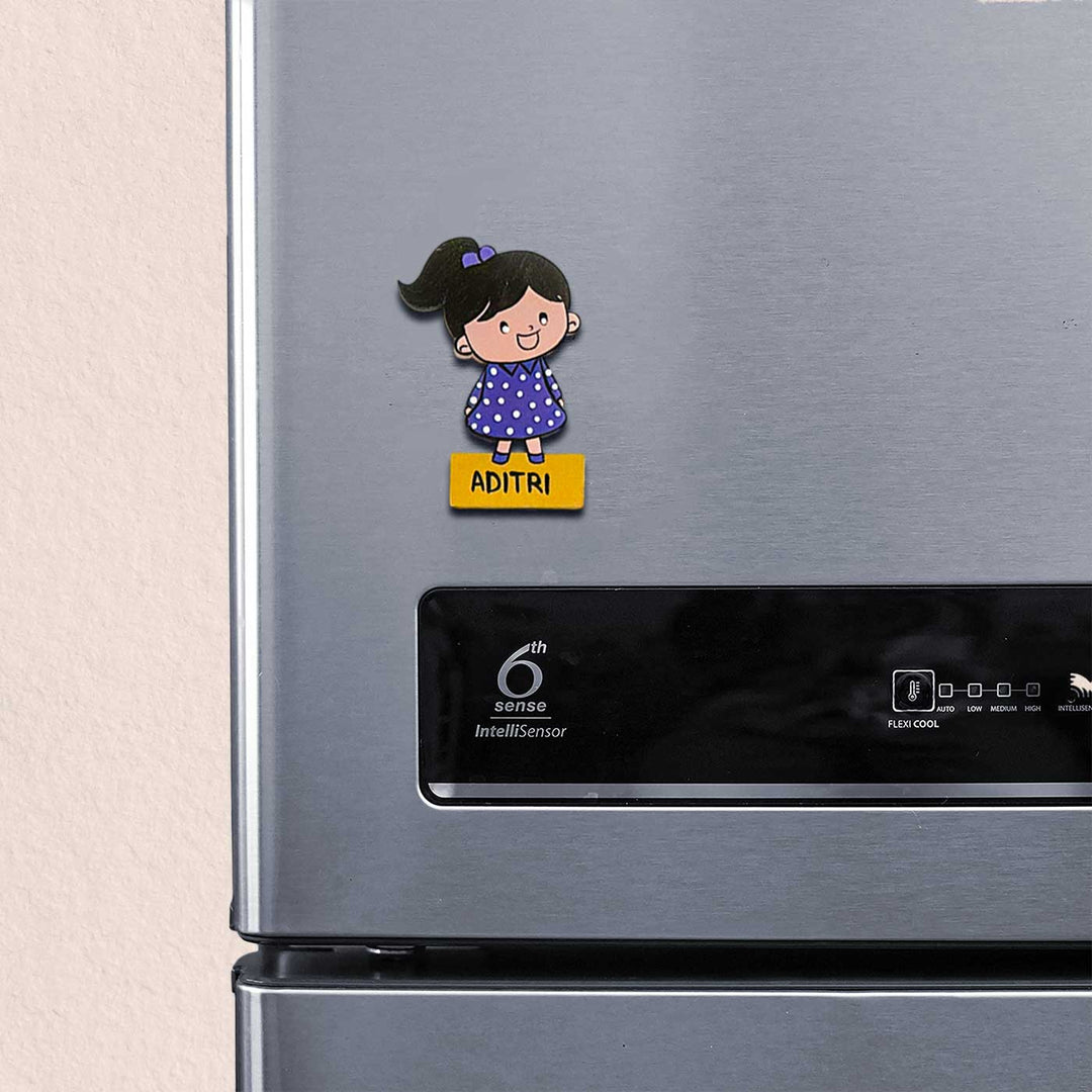 Personalized Hand-Painted Kiddo Theme Mdf Wood Fridge Magnet