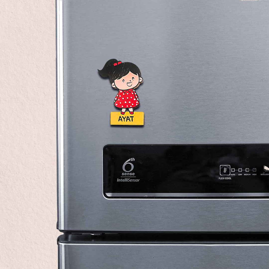 Personalized Hand-Painted Kiddo Theme Mdf Wood Fridge Magnet