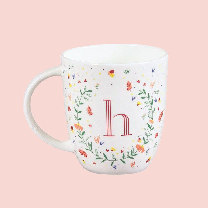 Butterfly Monogram Fine China Mug | 300 ML