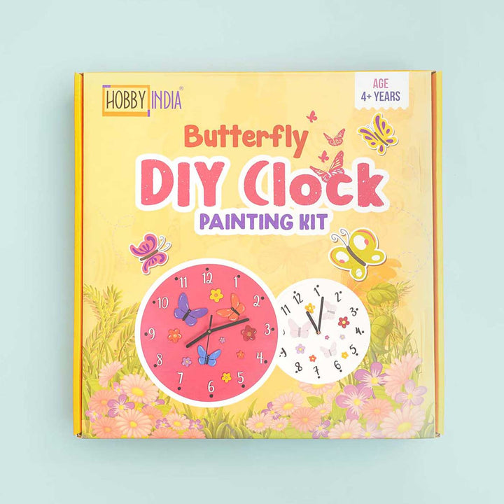 Butterfly Theme Wall Clock DIY Kit For Kids