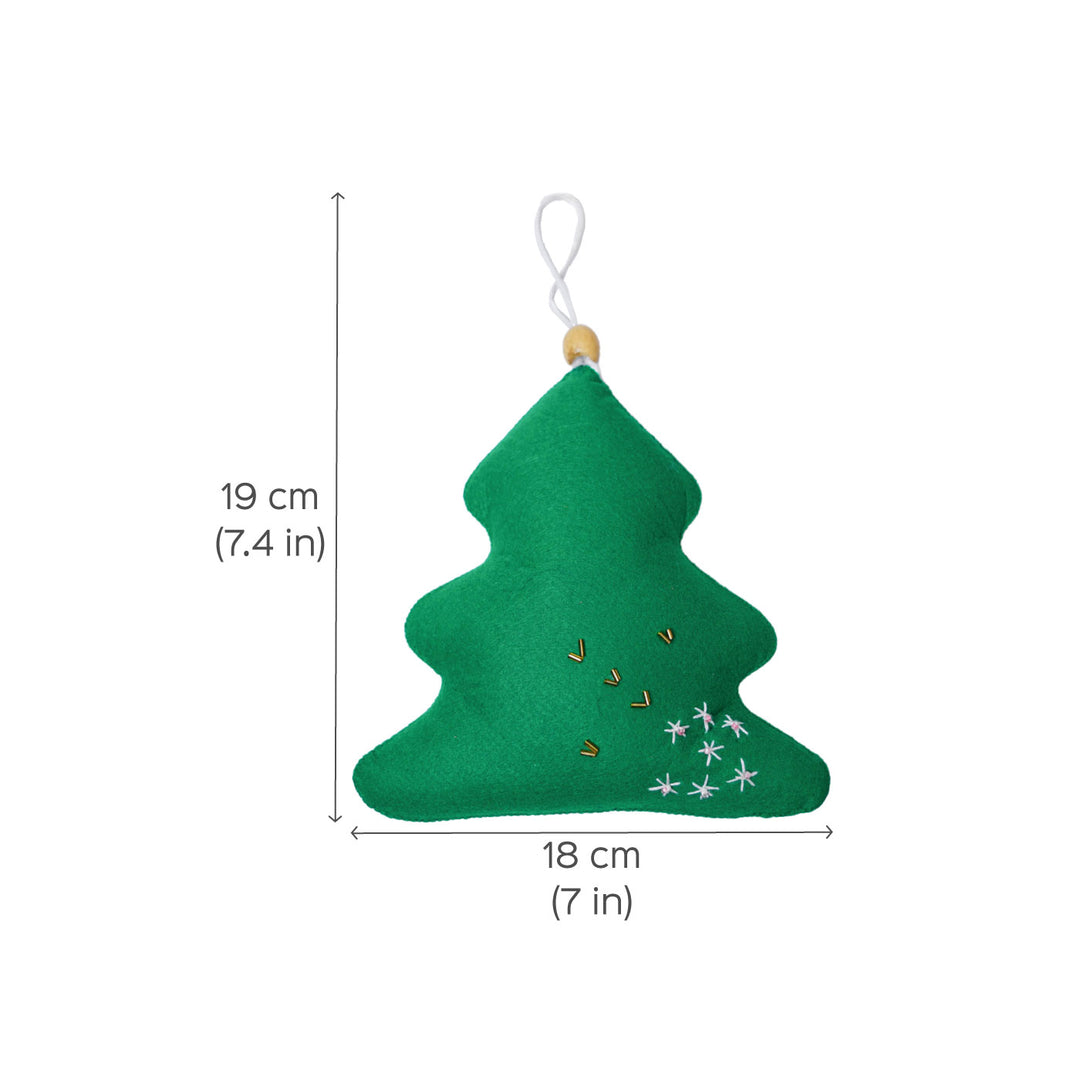 Handcrafted Felt Christmas Tree Hanging