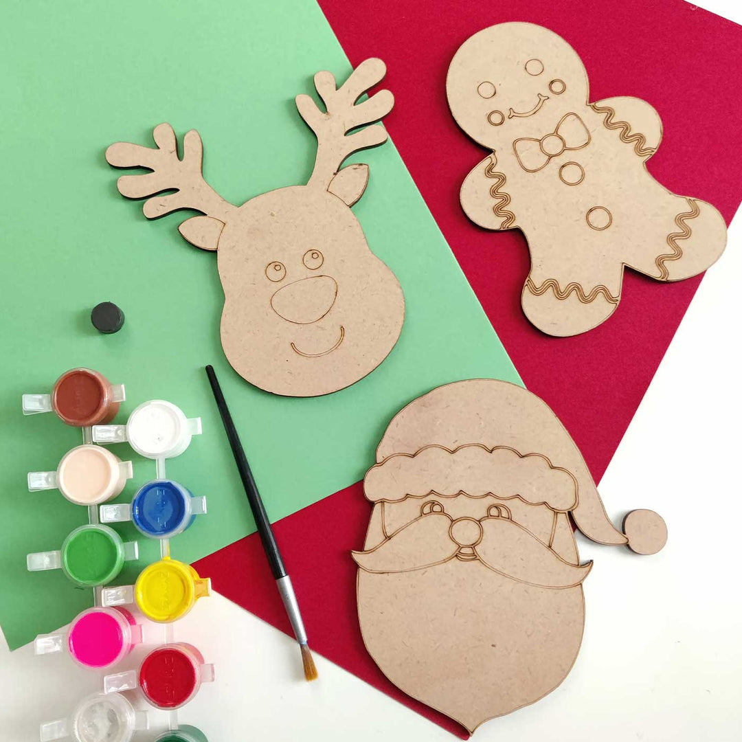 Handmade Christmas Fridge Magnet Painting Art Kit