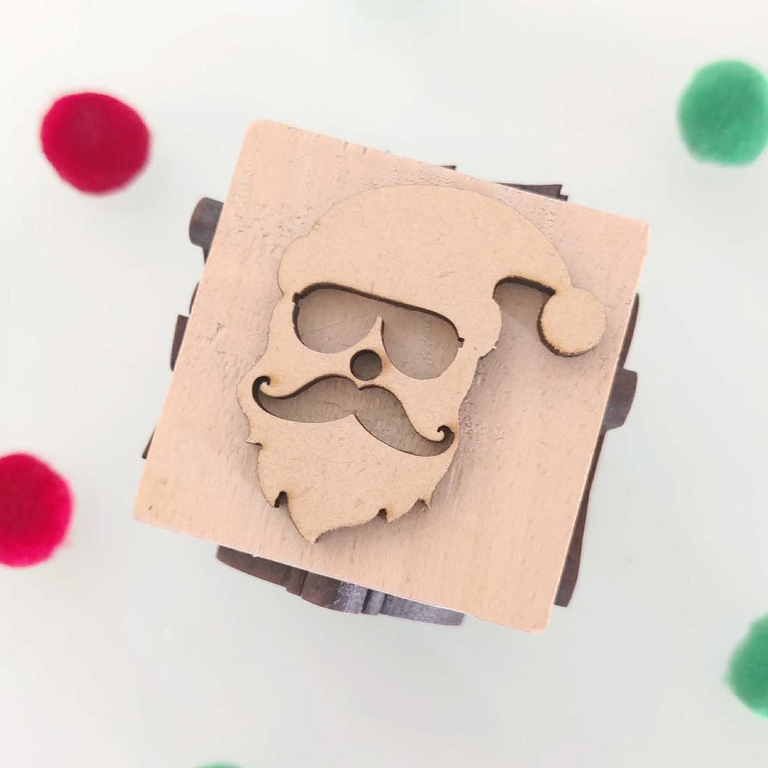 Handmade Christmas Play Dough Stamp Cube | Set of 2