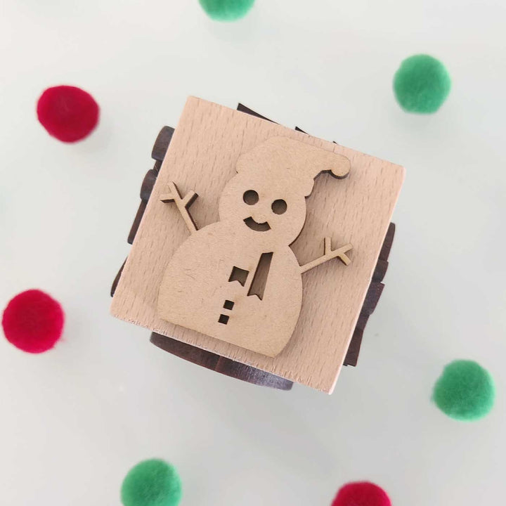 Handmade Christmas Play Dough Stamp Cube | Set of 2