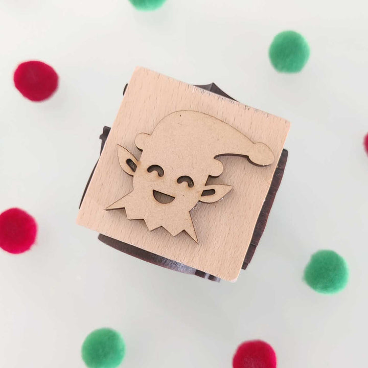 Handmade Christmas Play Dough Stamp Cube | Set of 2