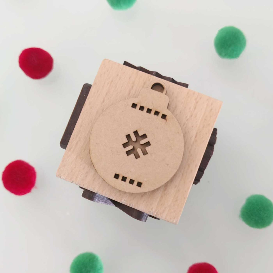 Handmade Christmas Play Dough Stamp Cube | Set of 2