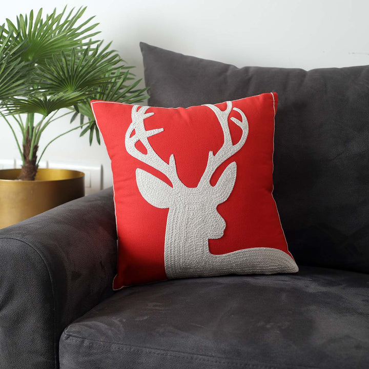 Handmade Reindeer Cotton Cushion Covers