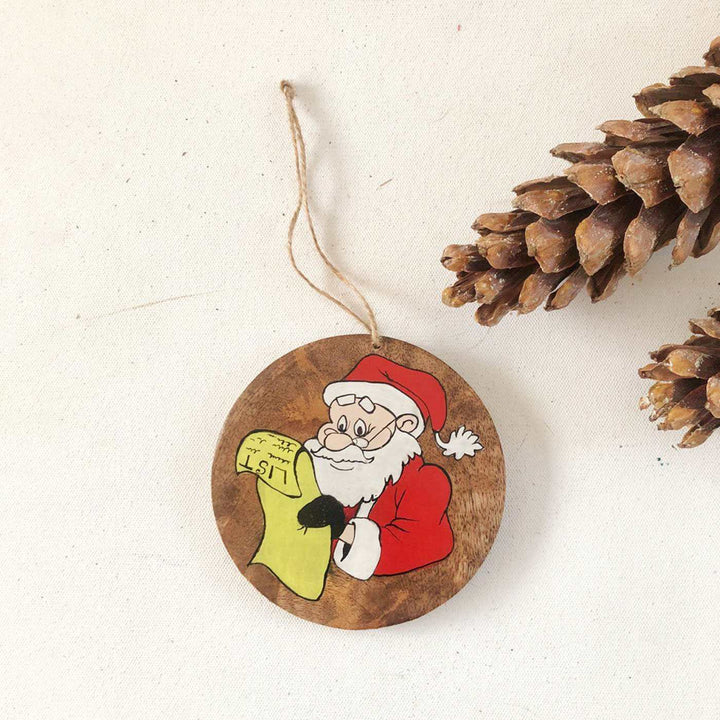 Handpainted Wooden Christmas Tree Ornament