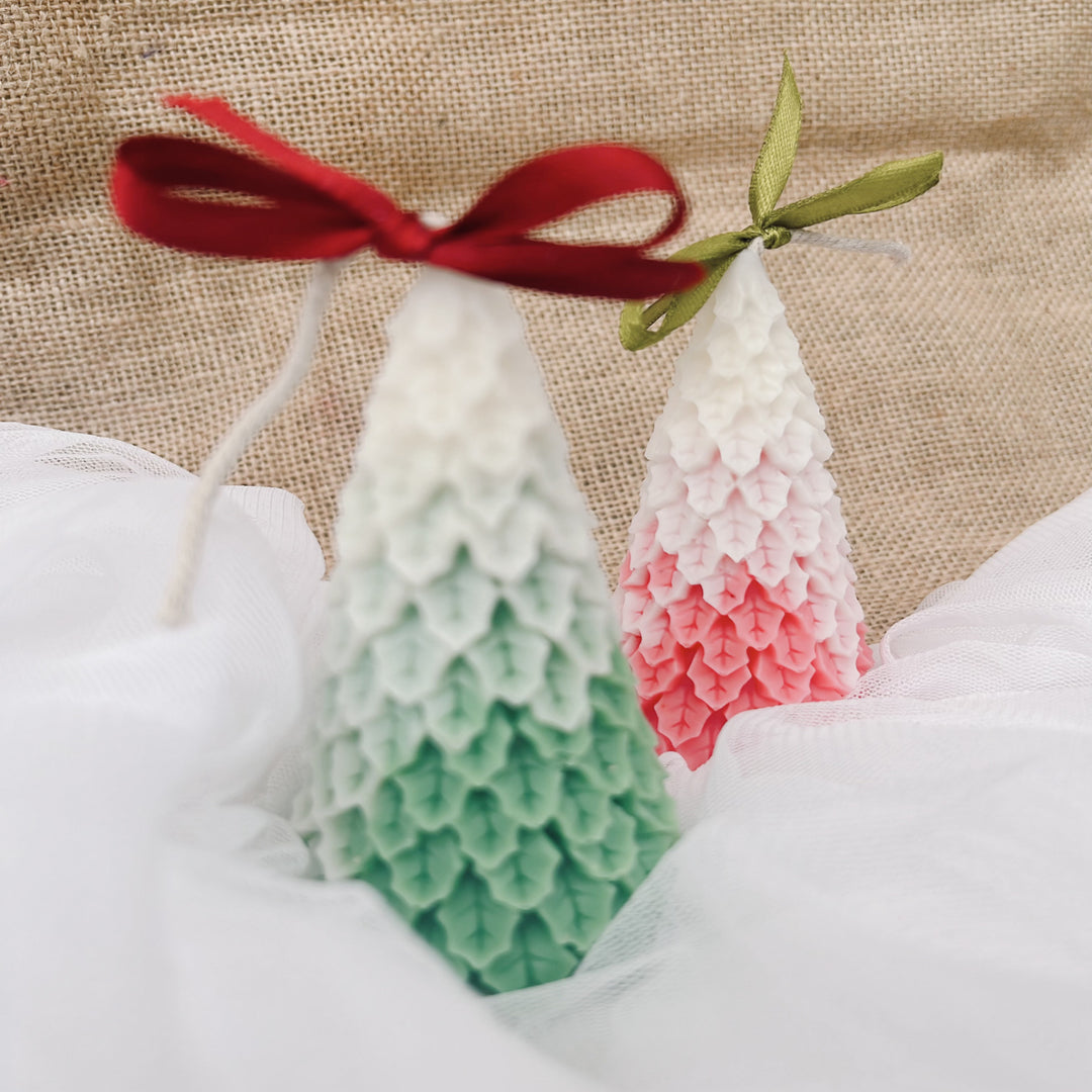 Christmas Tree Scented Lavender Soy Wax Candle | Set of 2