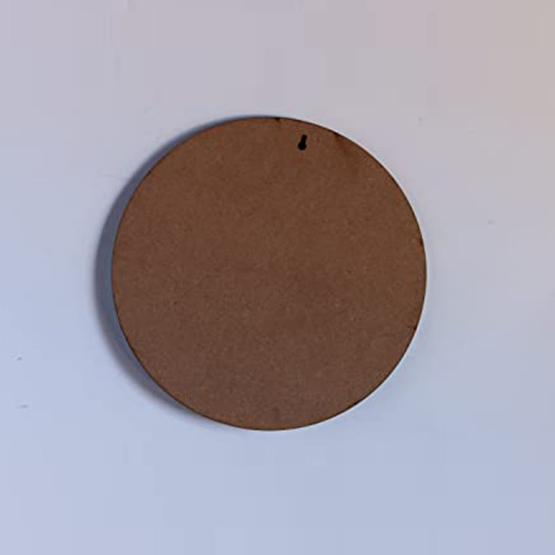 Pastel Circular Frame MDF Nameplate