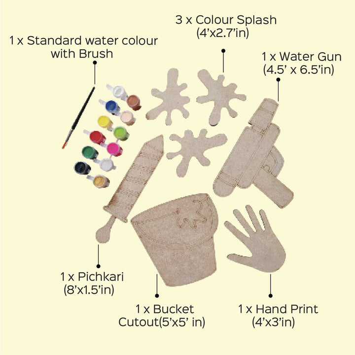 Handmade Holi Painting Art DIY Kit | Set of 8