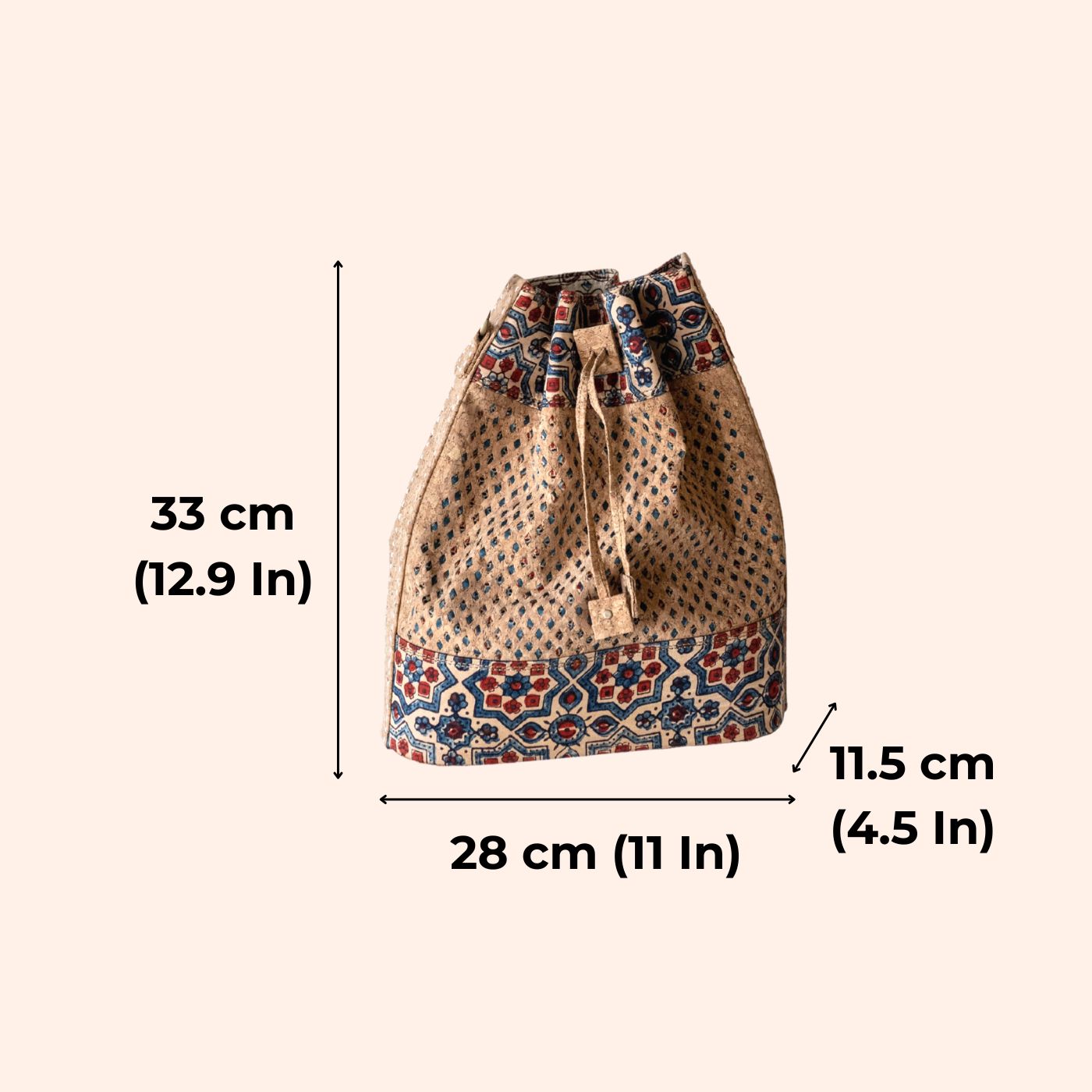 Cork on sale bucket bag