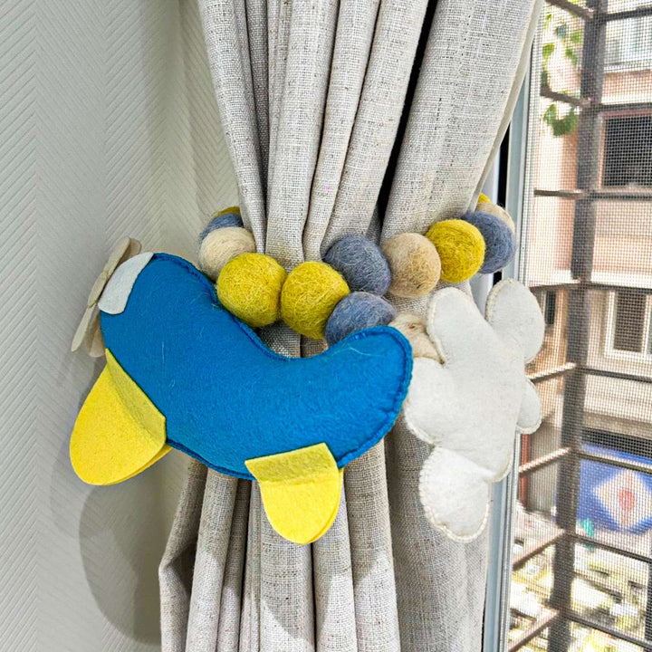 Handmade Flying High Theme Felt Curtain Tie-Back