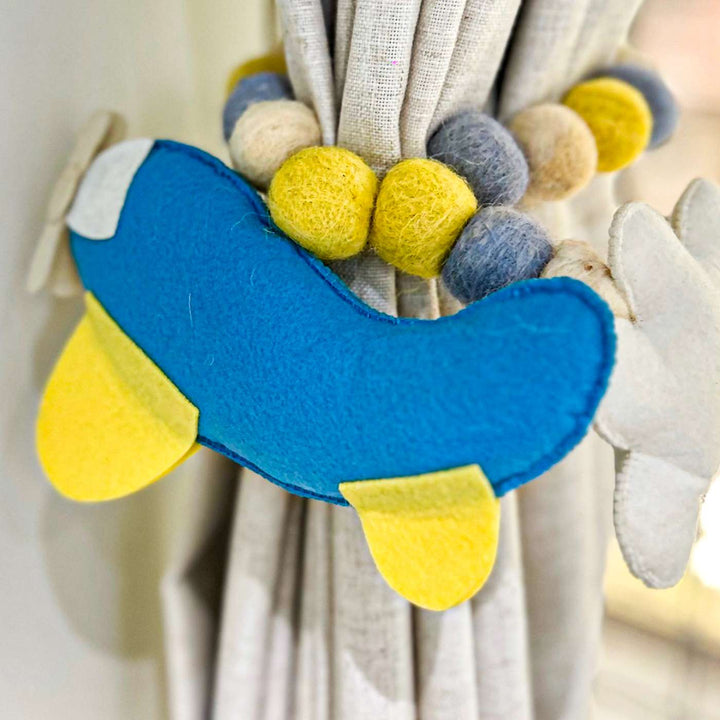 Handmade Flying High Theme Felt Curtain Tie-Back