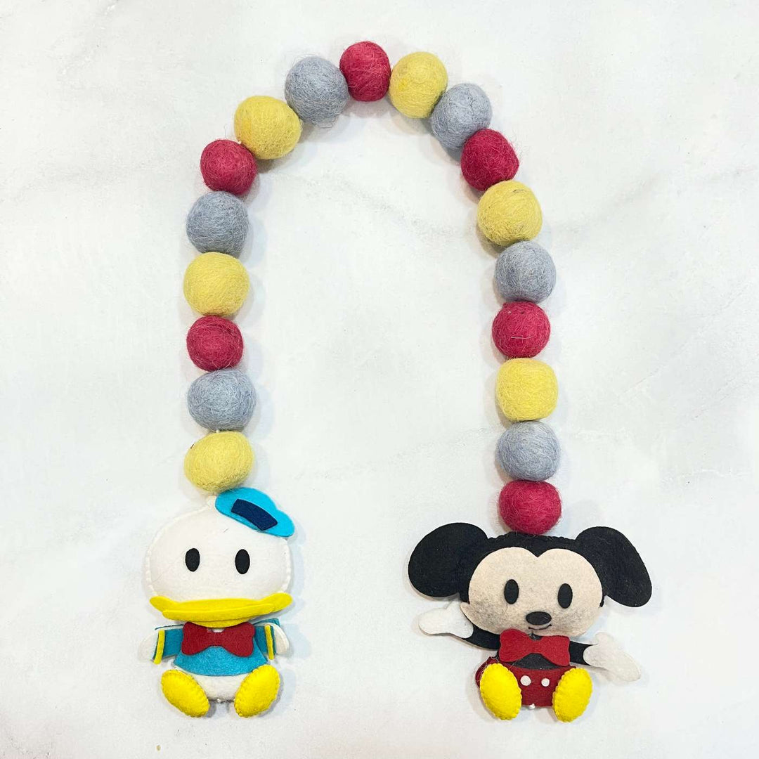 Handmade Mickey’S Friends Theme Felt Curtain Tie-Back