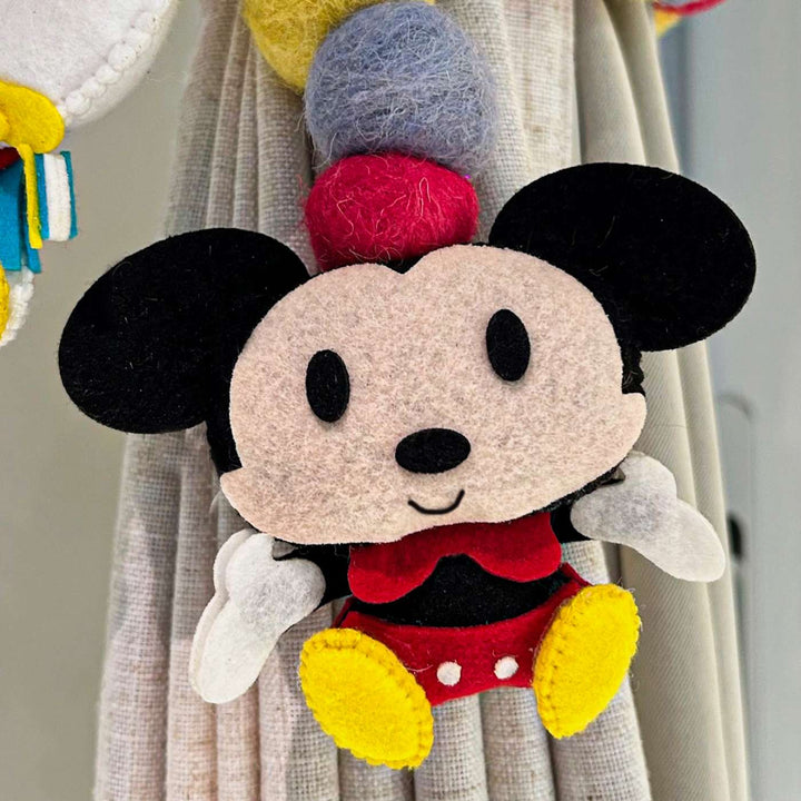 Handmade Mickey’S Friends Theme Felt Curtain Tie-Back