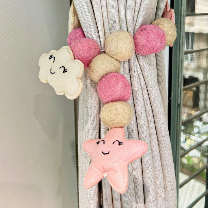 Handmade Starry Sky Theme Felt Curtain Tie-Back