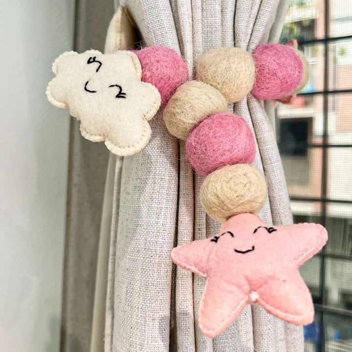 Handmade Starry Sky Theme Felt Curtain Tie-Back