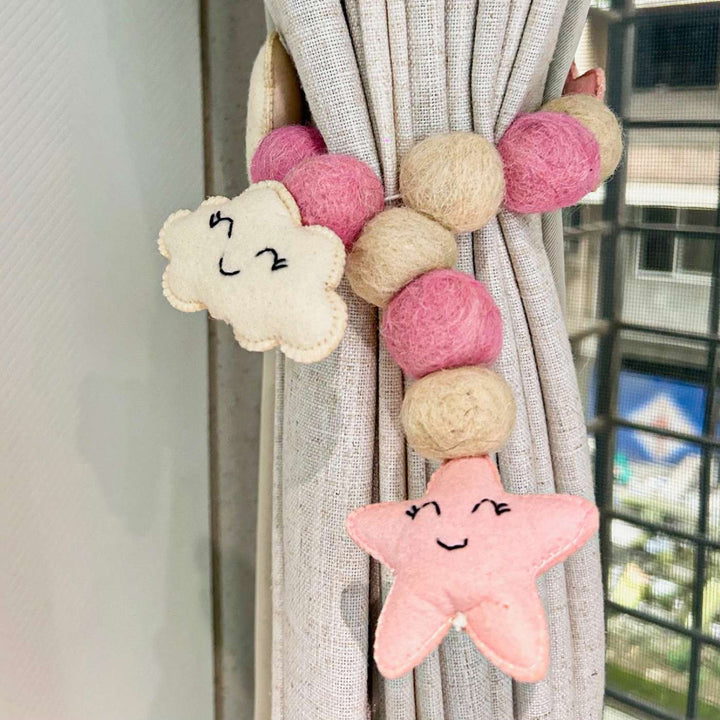 Handmade Starry Sky Theme Felt Curtain Tie-Back