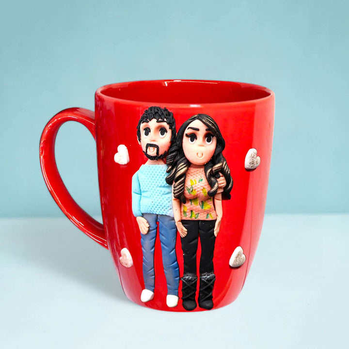 Cute Couple Personalised Ceramic and Clay Mug