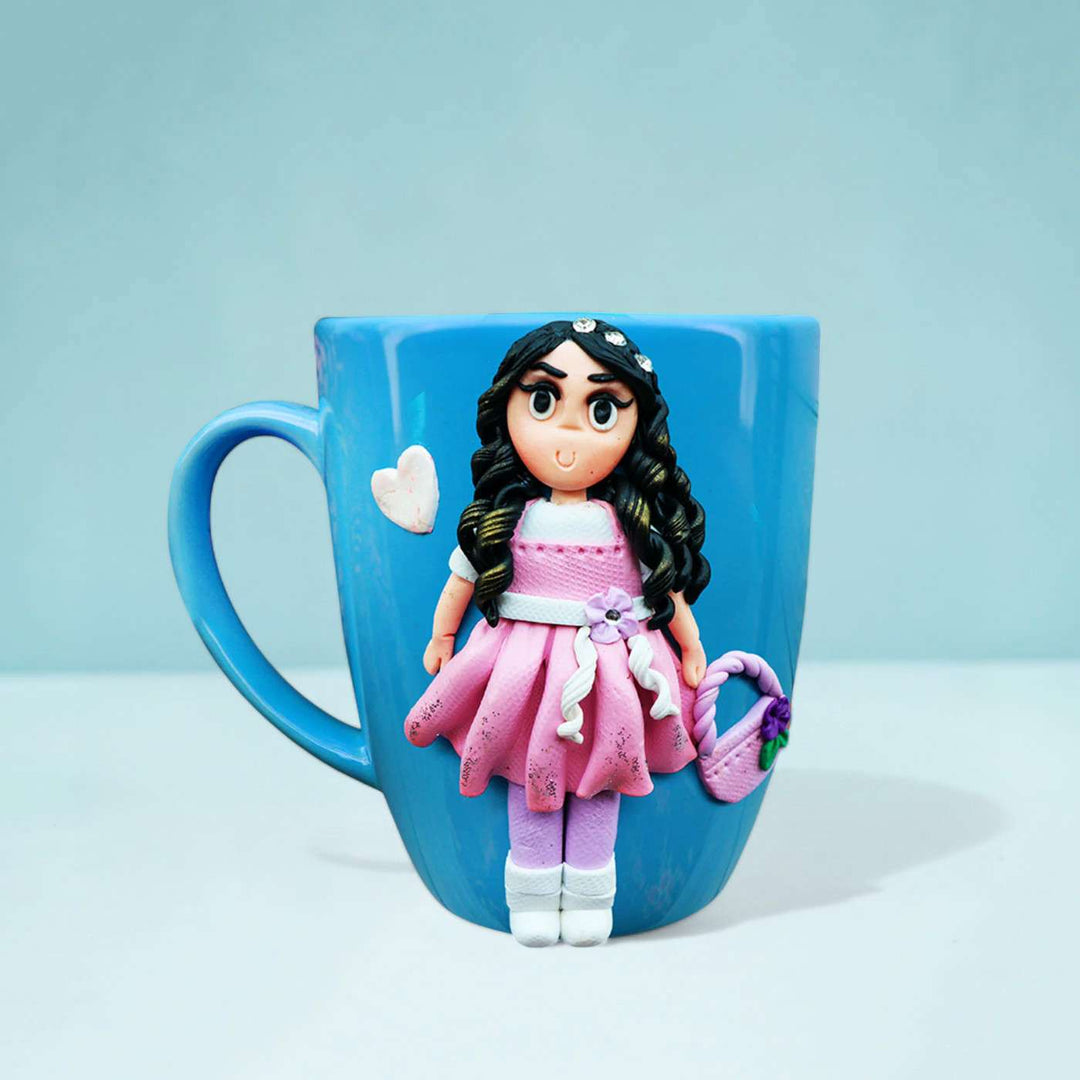 Cute Girl Personalised Ceramic and Clay Mug