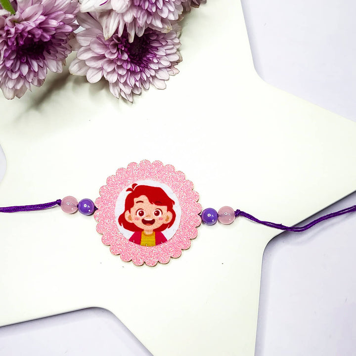 Glow in the dark Rakhi For Kids With Roli Chawal