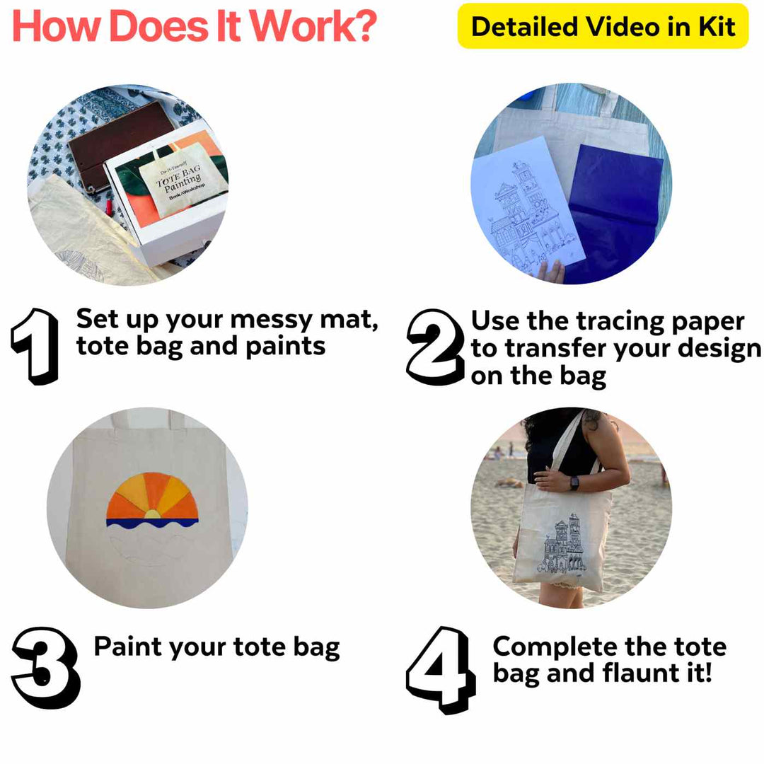 Tote Bag Painting DIY Kit