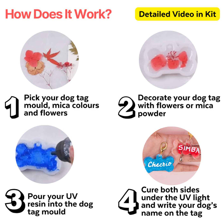 UV Resin Dog Tag DIY Kit