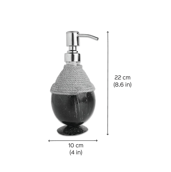 Eco-Friendly Handmade Coir Pump Coconut Shell Soap Dispenser